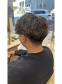 ツーブロックツイストスパイラルパーマ