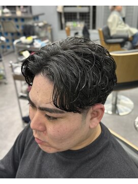 アイコン ブルー メンズ(I-CON #blue MEN'S) ニュアンスパーマ【池袋フェード】