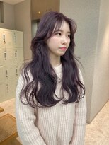 リリー(Lilley) くすみベージュ×姫カットレイヤー×韓国風巻き×福岡韓国ヘア