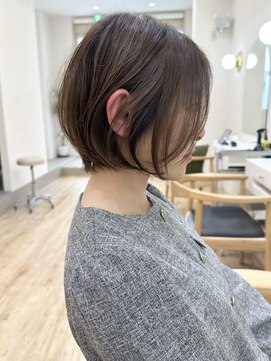 セイドット リー(Say. Ree) say.ショートボブホワイトグレージュミニウルフチェリーブラウン