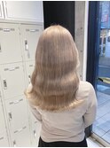くびれヘアアプリコットオレンジハイライトカラーブルーカラー