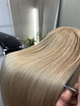 ファビ 渋谷(Fab) くびれヘア/暗めカラー/アプリコットオレンジ/縮毛矯正