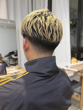アニー 松戸(ANNI) men's hair ブルーブラック　フェザーパーマ　松戸