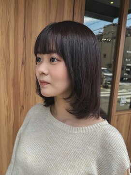 王道ナチュラルブラウン×レイヤーロブ