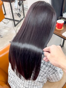 リシャルム 新保店(Re charme) ［Re Charme/近藤恭輔］髪質改善カラー×ダークパープル