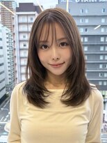 ルージュシー 堀江(RU10C)&nbsp;レイヤーカット/ブリーチなしダブルカラー/ベージュ【AI未使用】