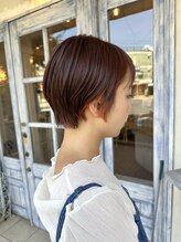 エイミーバイアフロート(amie  by afloat)&nbsp;＊ 春の鮮やかオレンジブラウン×さっぱりショート