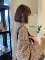 フレイムス ヘアアンドリラックス 吉川店(Frames hair&relax)&nbsp;まとまる艶ボブとマロンベージュ
