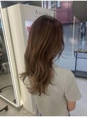 バレイヤージュ×レイヤーカット