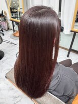 ヘアメイクアクト 都賀店&nbsp;メテオストレート後のイルミナカラー染め