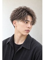 アーダーヘアサロン 森田店(ADER HAIR SALON)&nbsp;ニュアンスパーマ×ローフェード ベージュショート