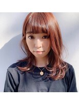 ネウィ 宮崎店(newi)&nbsp;秋色カッパーブラウン♪外ハネミディアム
