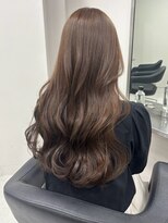 Valone Tokyo レイヤーカット/韓国ヘア/髪質改善【12/1NEW OPEN（予定）】&nbsp;ba13074_ブリーチ無しダブルカラーヘーゼルブラウン韓国風波巻き