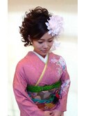 早朝５：００から予約可の　ヘアーセット＋着付け