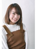 バレイヤージュデジタルパーマショート×ノーブルクラシカルロブ