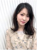 after / アレンジ崩し後のヘアスタイル