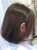 大人かわいい☆透明感カラー×ひし形ワンカールボブ