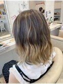 外国人風バレイヤージュ【見附】【長岡】