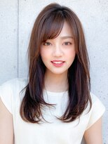 アグノス 青山(Agnos) 小顔カットロングレイヤー♪セミウェットウェーブオリーブカラー
