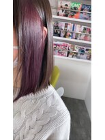 ヘアーアスクアドア(hair ask Adore) インナーカラーバイオレット