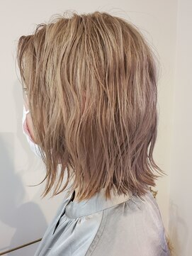 ククル ヘアー(cucule Hair) 京都・大宮cuculehair　ハイトーン☆ミルキーカラー