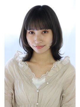 ヘアリゾート ブーケ(hair+resort bouquet) nami☆束感ウルフレイヤー×アッシュグレージュ