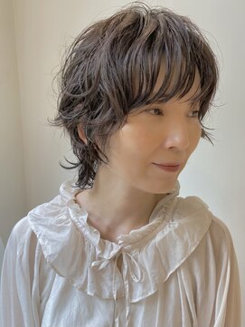 コクーン(Cocoon) マッシュウルフ#大人かわいい#美髪#ホワイトグレージュ