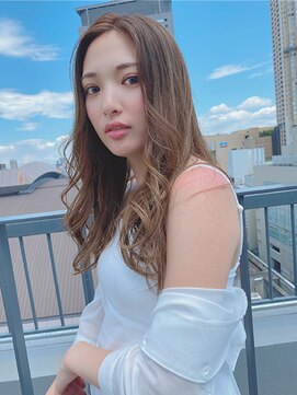 ルービック 枚方(Rubik's) 小顔カットニュアンスカール/透明感ベージュ