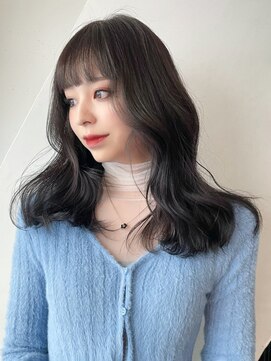 アイティーバイアルバム 下北沢店(IT by ALBUM) グレージュミディ_外ハネボブセクションカラー_ba375282