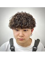 ササ(33) ハイライト波巻きスパイラル刈り上げマッシュツイストスパイラル