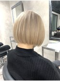 【旭川美容室】王道ミルクティーボブ