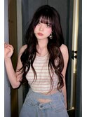 アイドル前髪_前髪マチルダボブピンクベージュ