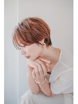 アート ヘア アップップ(ART HAIR UP-PU)&nbsp;くびれショート×オレンジベージュ