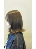 グレージュアッシュ/髪質改善縮毛矯正/髪質改善/韓国風/韓国ヘア