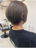 収まり重視◎丸みショートボブ