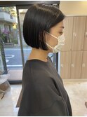 ミニボブ 黒髪ボブ ストレートボブ 草加ボブ