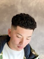 ヘアー クリエイト 縁(Hair Create en) 黒髪極道パーマ