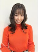 くびれレイヤーセミディバング