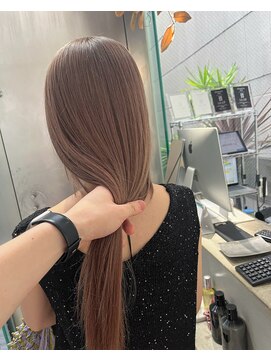 シェリ ヘアデザイン(CHERIE hair design) 福岡 ブリーチ ベージュ グレージュ ダブルカラー ハイライト