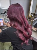 ダブルカラー外ハネボブインナーカラーハイライトケアブリーチ