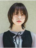 顔まわりレイヤーおしゃれマッシュ　3