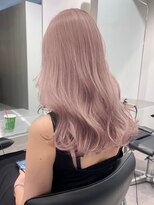 サンクプロジェクト(cinq PROJECT) 韓国ミルクティーピンクアッシュベージュカラーロブ原宿ブリーチ