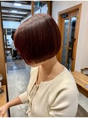 ミニボブ×レッドカラー【田中】
