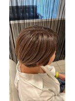 マアム ジー 経堂店(ma'am Zee) ボブ/大人ハイライトカラー