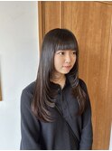 レイヤーカット×ワイドバング スタイルすずか