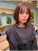 ミニウルフレイヤーカット顔周り前髪韓国ショートボブ/大宮