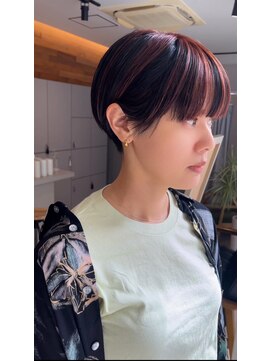 フラワーズビィーオーディー(FLOWERS BOD) マッシュショート×アンブレラカラー