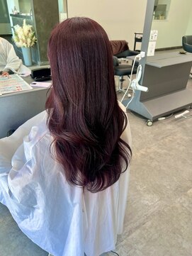 ガルボヘアー 桟橋店(garbo hair) 秋冬人気 カシスカラー ブリーチなし