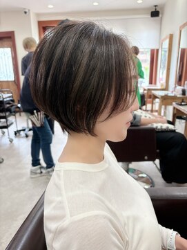上品レイヤーショート/30代40代50代60代