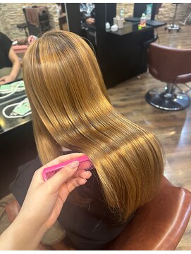 ブリーチ縮毛矯正☆